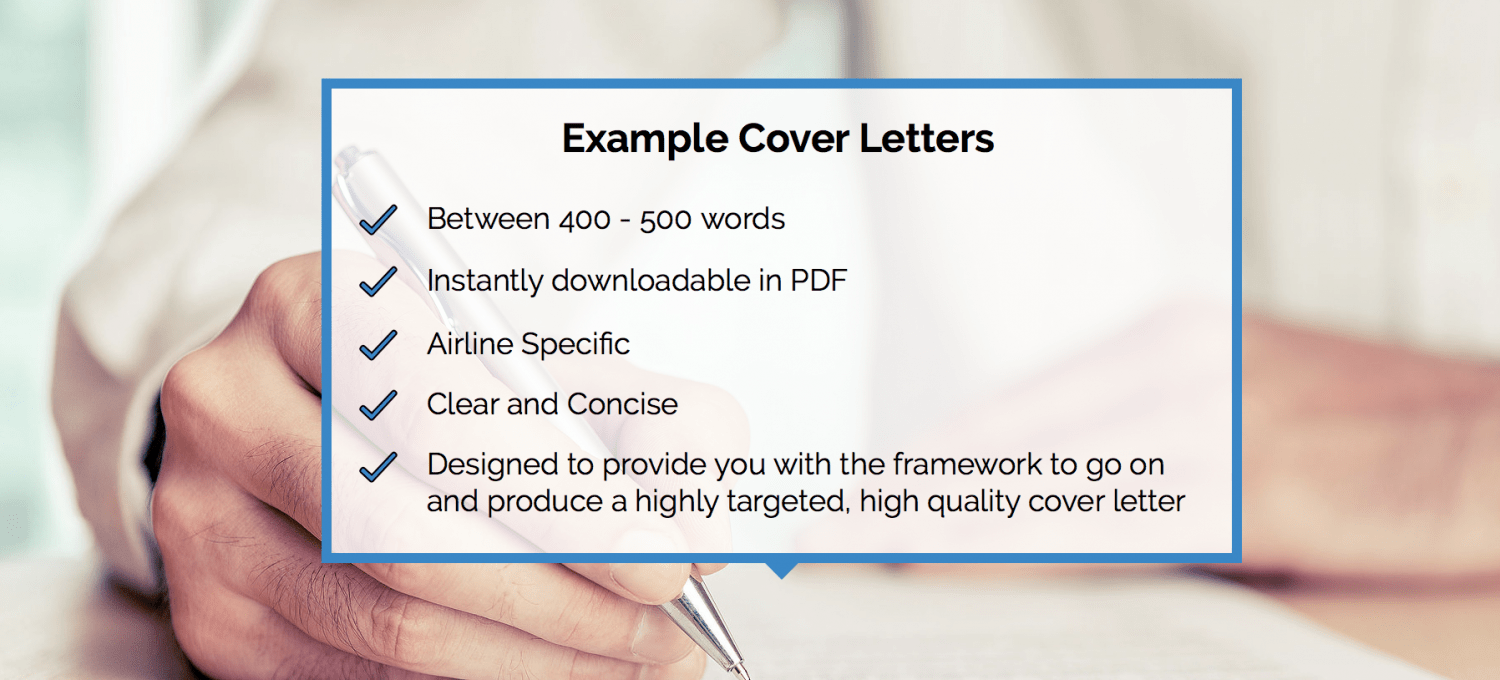 example of pilot cover letter